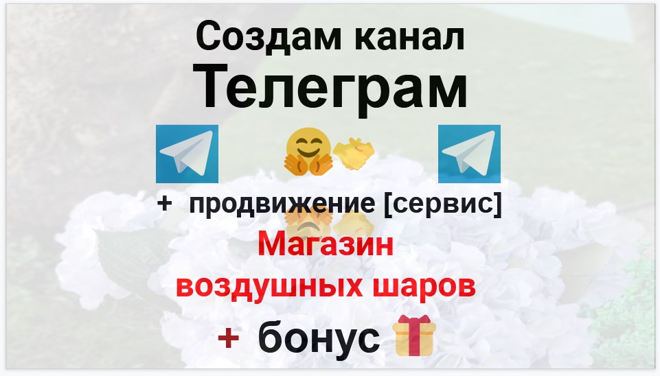 Сервис продвижения коммерции в Telegram - Интернет-магазин воздушных шаров