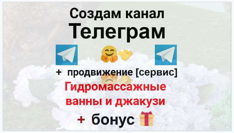 Сервис продвижения коммерции в Telegram - Магазин гидромассажных ванн и джакузи