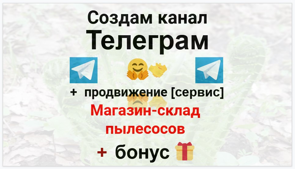 Сервис продвижения коммерции в Telegram - Магазин-склад пылесосов
