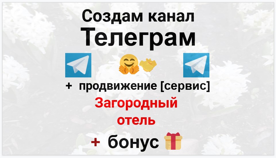 Сервис продвижения коммерции в Telegram - Турбаза-загородный отель