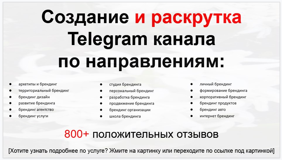 Сервис раскрутки коммерции в Telegram по близким направлениям - Брендинговое агентство