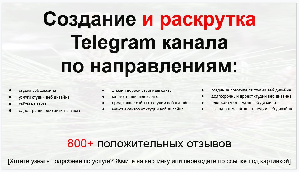 Сервис раскрутки коммерции в Telegram по близким направлениям - Студия веб-дизайна