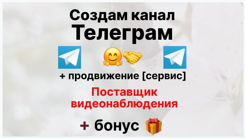 Сервис продвижения коммерции в Telegram - Фирма-поставщик видеонаблюдения