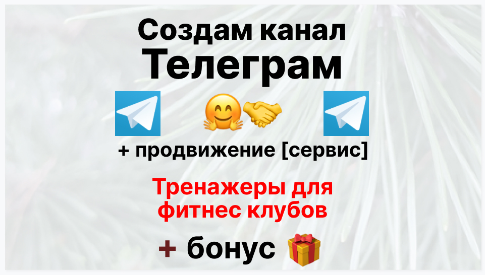 Сервис продвижения коммерции в Telegram - Поставщик тренажеров для фитнес клубов