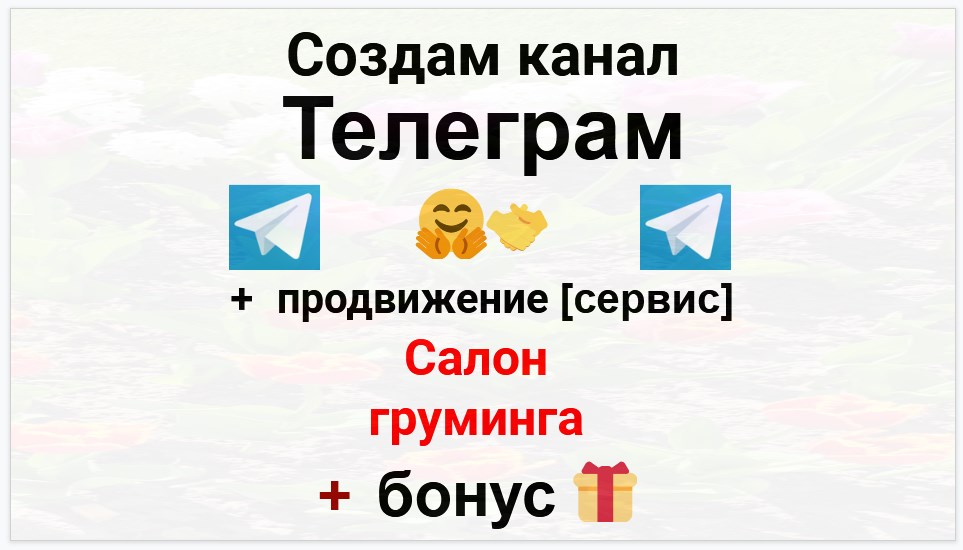 Сервис продвижения коммерции в Telegram - Салон груминга