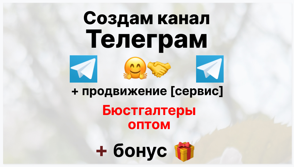 Сервис продвижения коммерции в Telegram - Склад-поставщик бюстгальтеров оптом