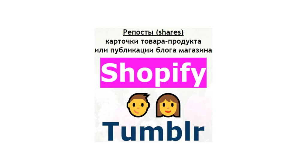 Репосты карточки товара или статьи магазина Shopify в Tumblr + бонус