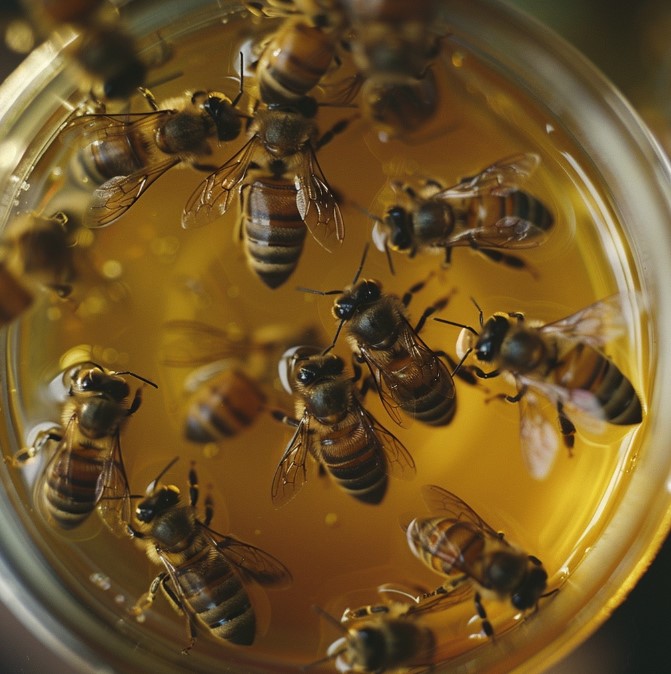 Пчелы на меде
